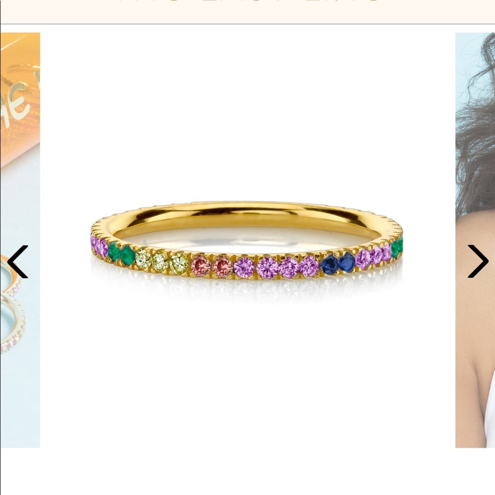 The Last Line LA Rainbow Eternity Band Size 6